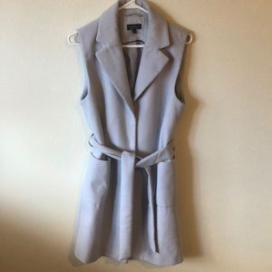 Topshop blue longline vest